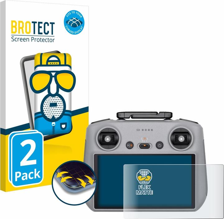 Produktbild BROTECT Full-Cover Displayschutz Matt (Drohnen Schutz, DJI RC 2)