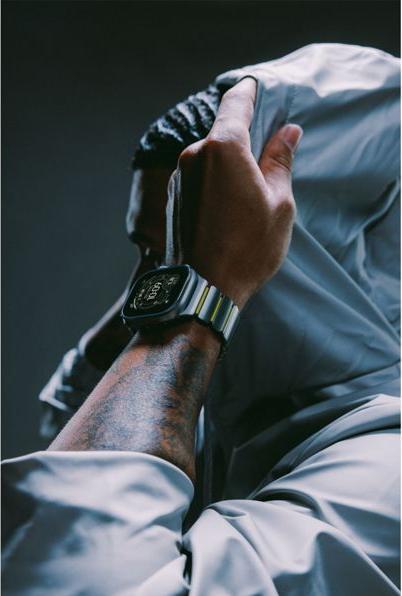 Productafbeelding Nomad Spartan Band Natural Titanium Volt 49mm (FKM, Titanium, Titanium)