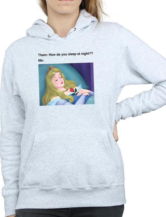 Actual product image Disney Womens/Ladies Sleeping Beauty Meme Hoodie (S)