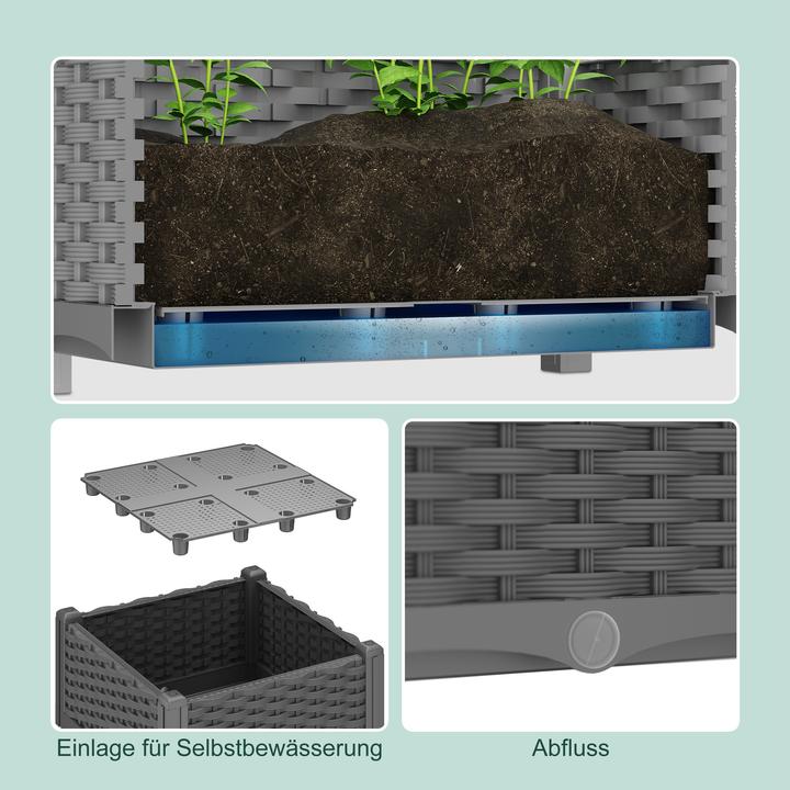 Actual product image Relaxdays Pflanzkübel (40 x 40 x 38 cm)