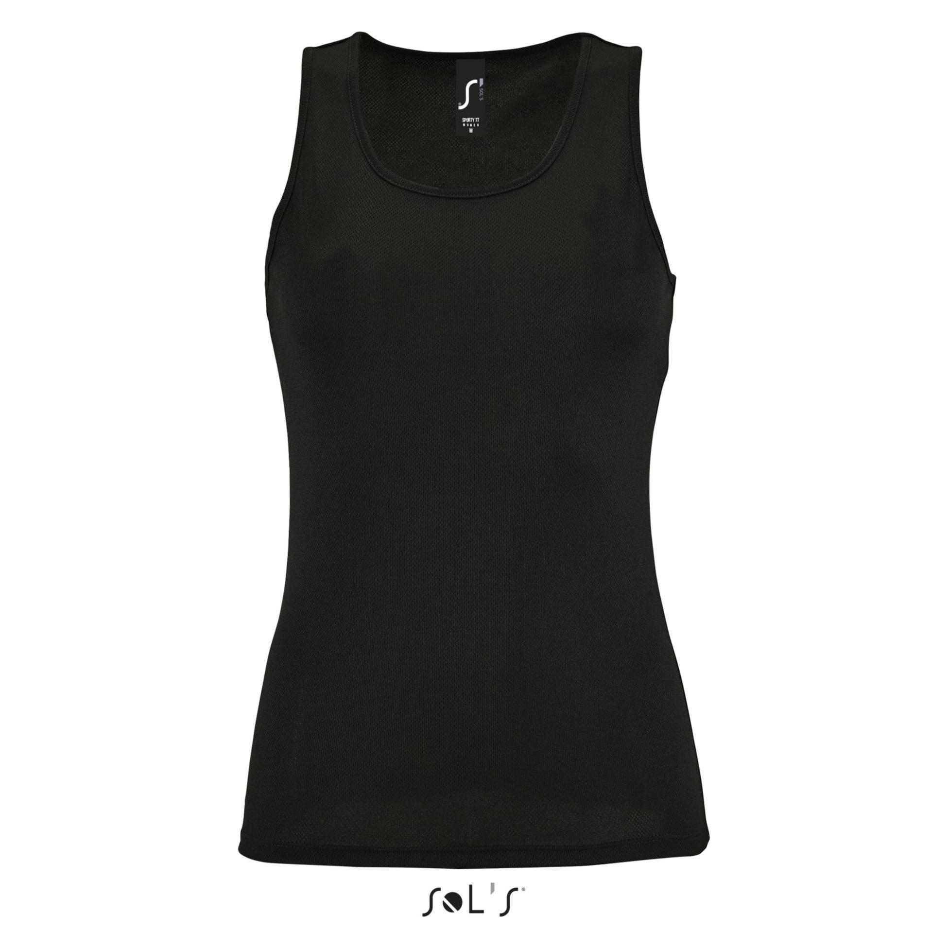 Sol's, Damen, Sportshirt, Sporty Tt (Xl), Schwarz, Xl
