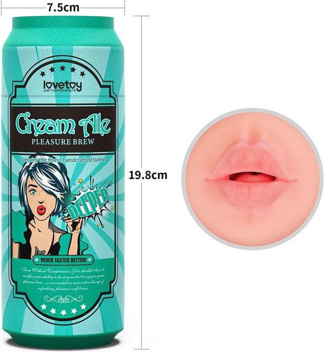 Productafbeelding Lovetoy Cream Ale Mond Masturbator