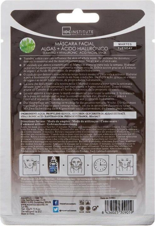 Immagine prodotto IDC Institute Maschera per il viso alle alghe e all'acido ialuronico