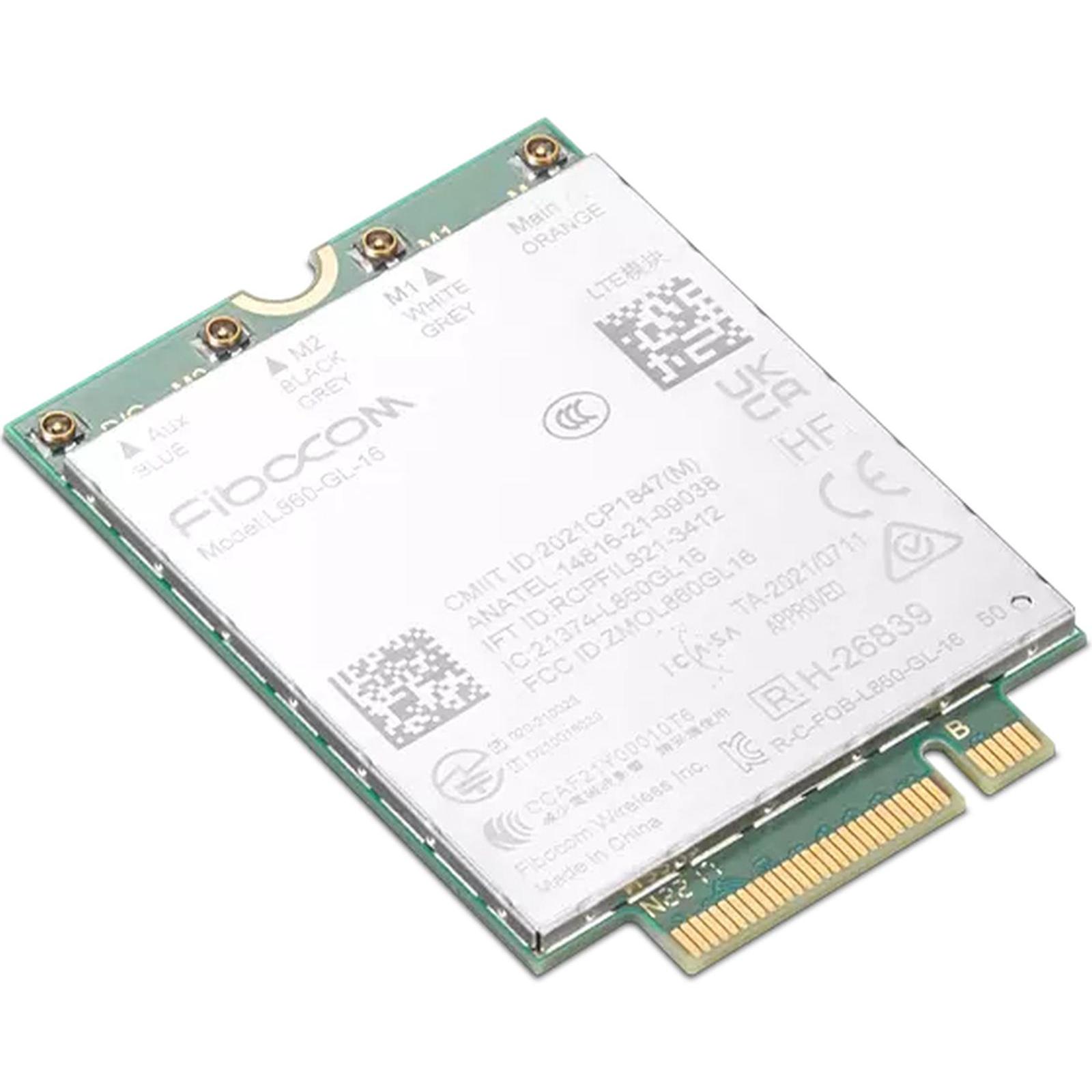 Lenovo ThinkPad Fibocom L860-GL-16 XMM756 CAT16 WWAN Module (M.2 Key B), Netzwerkkarte, Grün