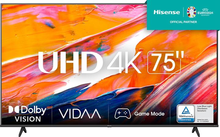 Actual product image Hisense TV 75A6K (75", LCD, UHD, 2023)