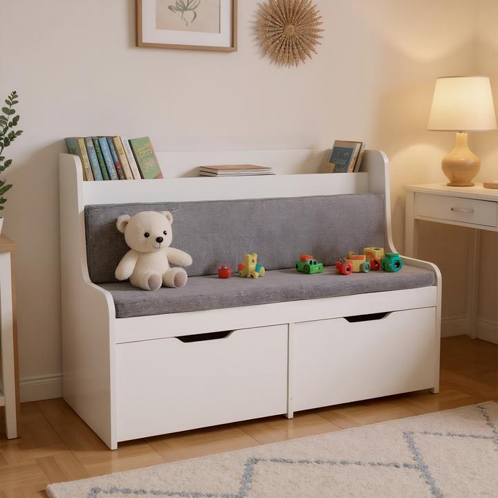 Actual product image Relaxdays Kinderbank mit 2 Schubladen