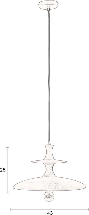 Produktbild Dutchbone Pendant Lamp Cath L Walnut (E27)