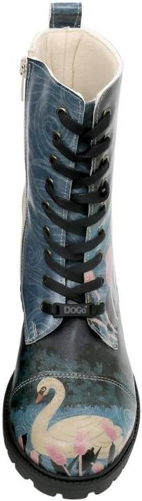 Actual product image Dogo Vegan Leather Navy Long Boots (36)
