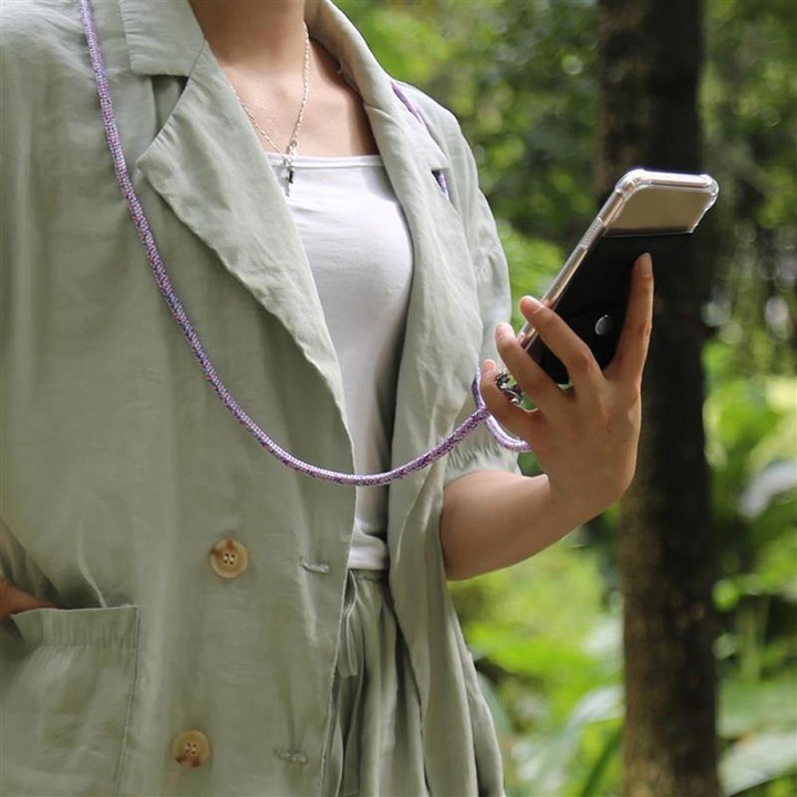 Produktbild Cadorabo TPU Handy Kette SILBER Cover
