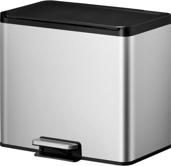 Image du produit EKO Poubelle à pédale EcoCasa III 20+9L inox mat (29 l)