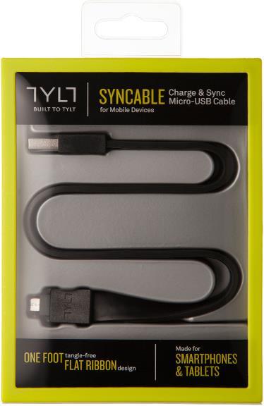 Produktbild Tylt Syncable microUSB (0.30 m, USB 2.0)