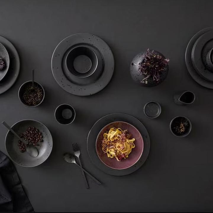 Actual product image Bitz Pasta plate 6 pieces, purple black (6 x, 20 cm)