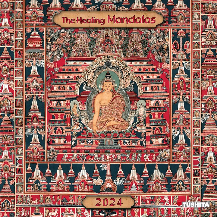 Produktbild The Healing Mandalas 2024 (30 x 30 cm, Harter Einband, Deutsch, Niederländisch, Tschechisch, Polnisch, Französisch, Spanisch, Italienisch, Englisch)