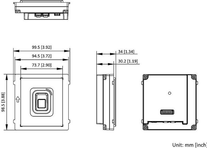 Produktbild Hikvision DS-KD-MFB/S Fingerprint & Kartenleser (Fingerabdruck)
