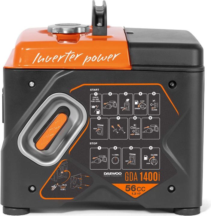 Actual product image Daewoo Power Products Inverter generator (1000 W, 3.20 l)