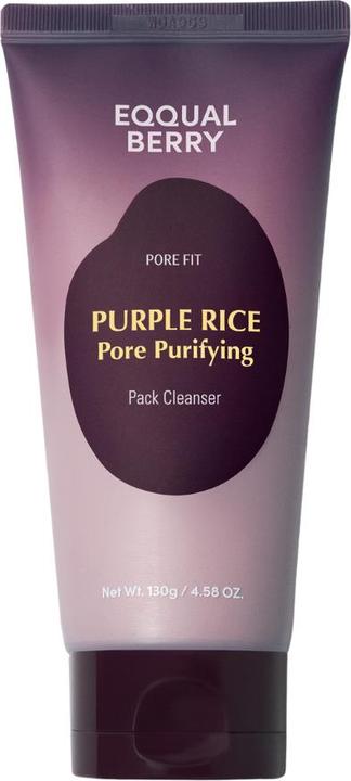Eqqualberry Equalberry Purifying Mask for Pores with Rice Purple Clay and Foam Cleaning (130 ml)