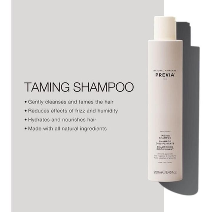 Produktbild Previa Organic Almond & Linseed Oil Taming Shampoo (250 ml, Flüssiges Shampoo)