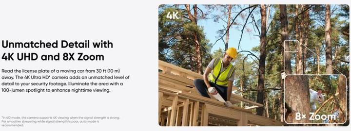 Image du produit eufy 4G LTE Cam S330 Caméra de surveillance 4K (3840 x 2160 pixels)