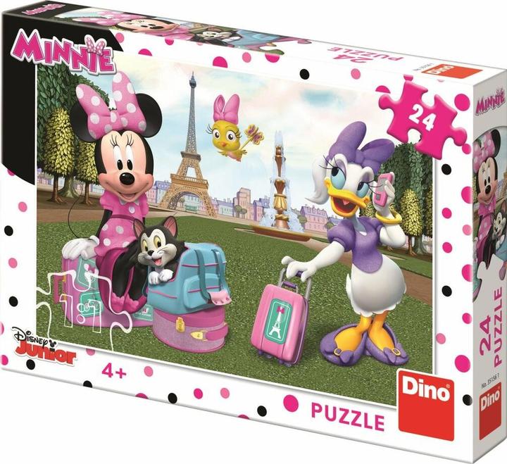 Productafbeelding Dino Puzzel Minnie in Parijs 24 stukjes (24 onderdelen)