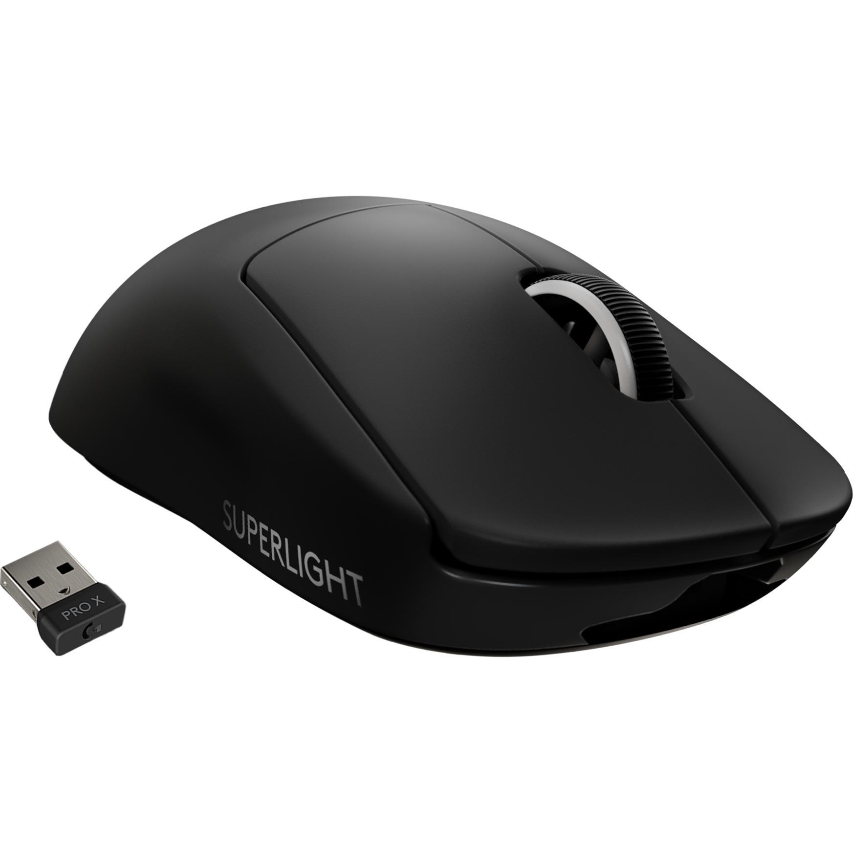 Logitech G Pro X Superlight (Kabellos), Maus, Schwarz