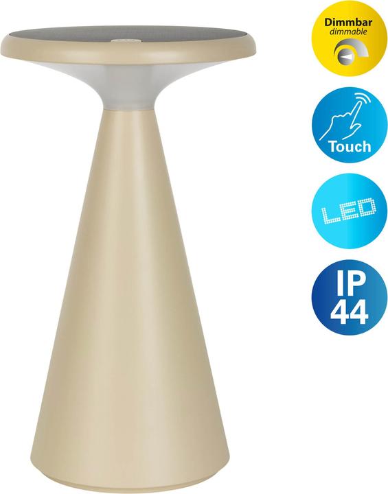 Produktbild Näve Solar-Akku-Tischleuchte PALU (160 lm)