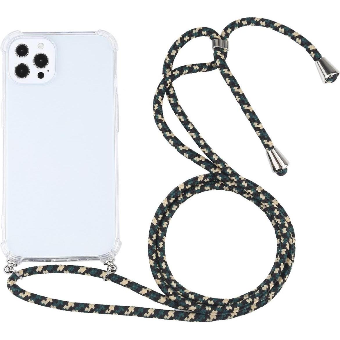 König Design Hülle Handy Schutz für Apple iPhone 13 Pro Max Case Cover Tasche Etuis Schwarz, Handykette, Schwarz
