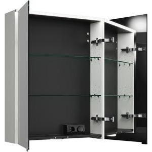 Thumbnail - burgbad, Spiegelschrank, Eqio Spiegelschrank mit horizontaler LED-Beleuchtung und Waschtischbeleuchtung, 2 Türen, 65