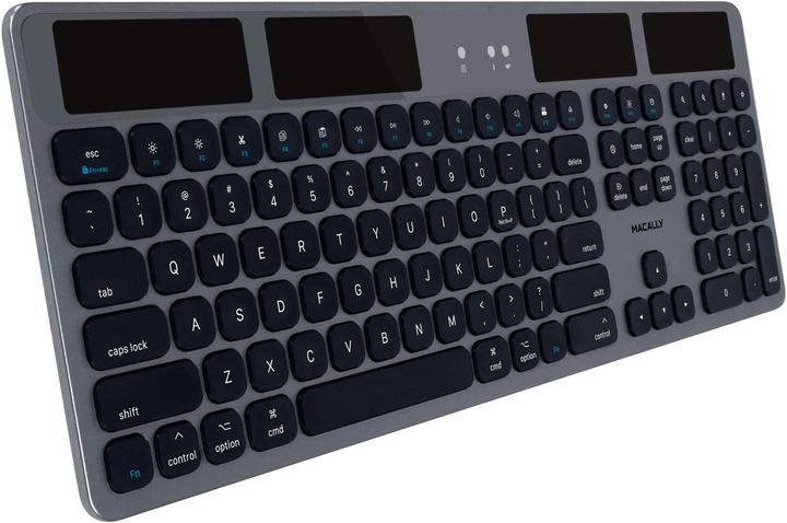 Actual product image Macally Solar Bluetooth Keyboard (US, Wireless)