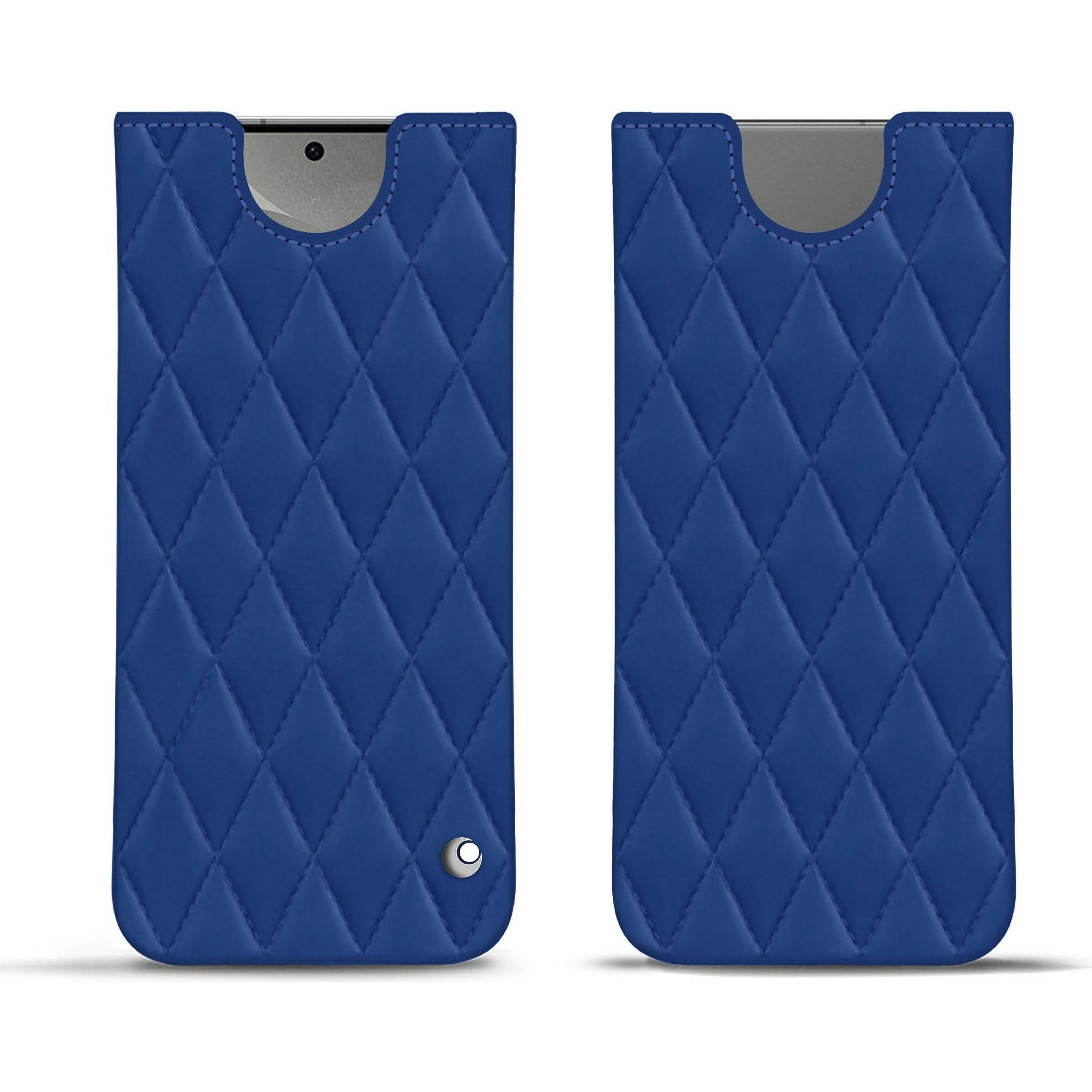 Noreve Lederschutzhülle (Samsung Galaxy S24), Smartphone Hülle, Blau