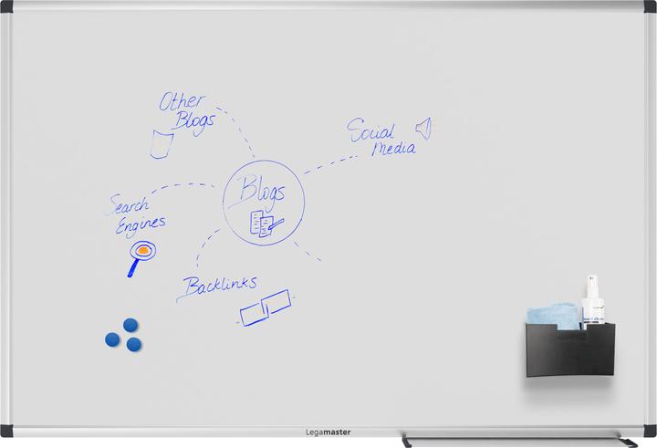 Actual product image Legamaster Magnetic whiteboard Unite Plus 60 cm x 90 cm, white (90 x 60 cm)