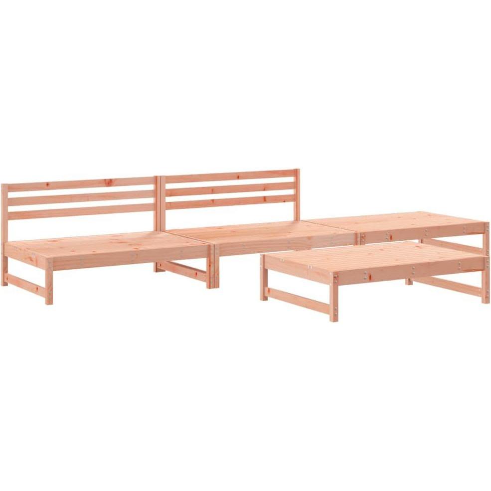 VidaXL, Gartenlounge, 4-tlg. Garten-Lounge-Set Massivholz Douglasie,Material