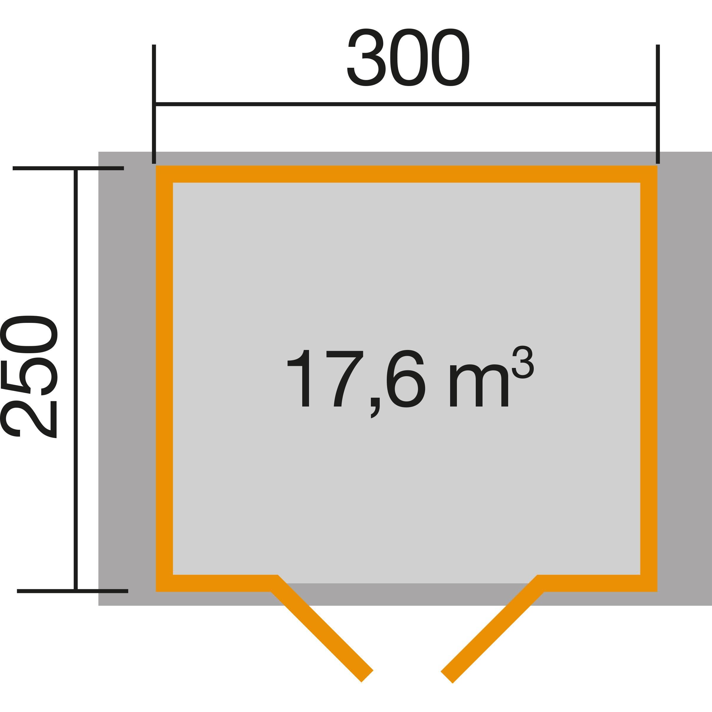 Thumbnail - Weka Holzbau, Gartenhaus + Gartenschrank, Premium28 DT