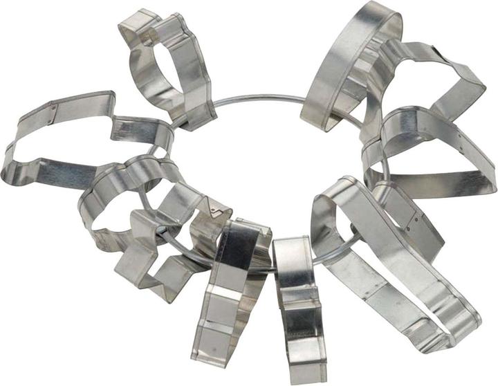 Actual product image Cookie cutter set on ring, 11 pcs.
