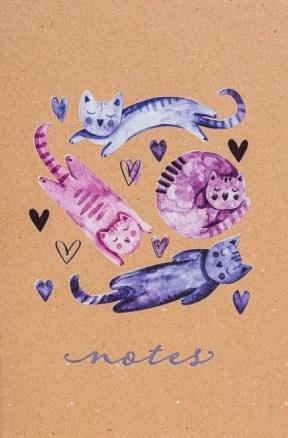 Schubiger Katzen-Notizbuch 01 (A5, Gestippeld)