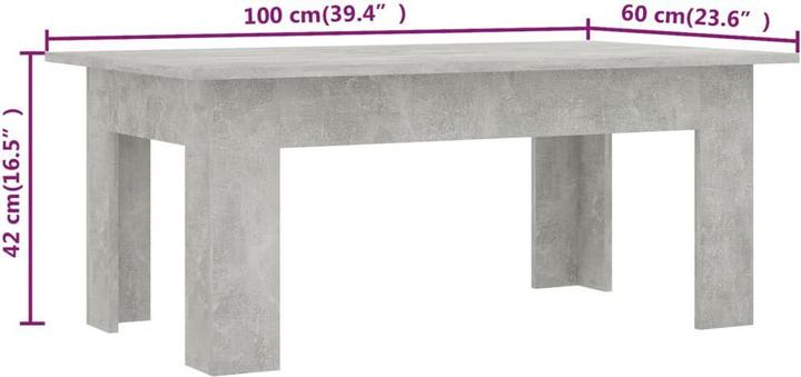 Image du produit vidaXL Couchtisch (100 x 60 x 42 cm)