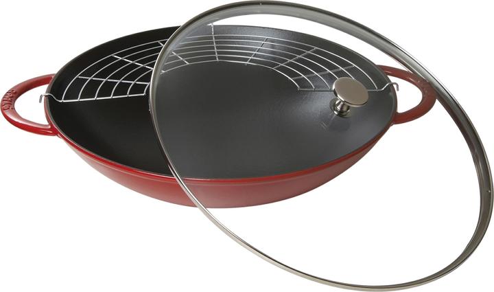Immagine prodotto Staub Wok con coperchio in vetro (37 cm, Wok, Ghisa)