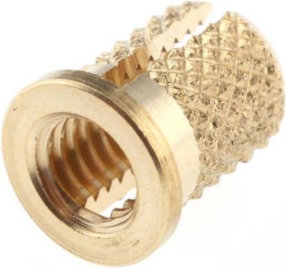 Actual product image RS PRO Brass push in expansion insert,M5 flange (100 Screws per piece)