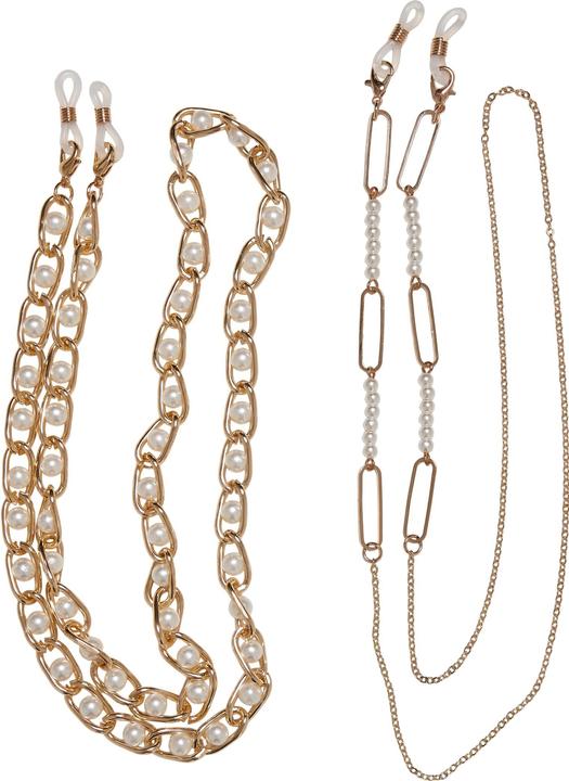 Produktbild Urban Classics Multifunctional Chain With Pearls 2-Pack (100% Eisen, Array)
