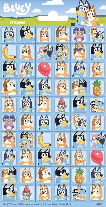 Produktbild Totum Aufkleberbogen Bluey Mini (60 Sticker)