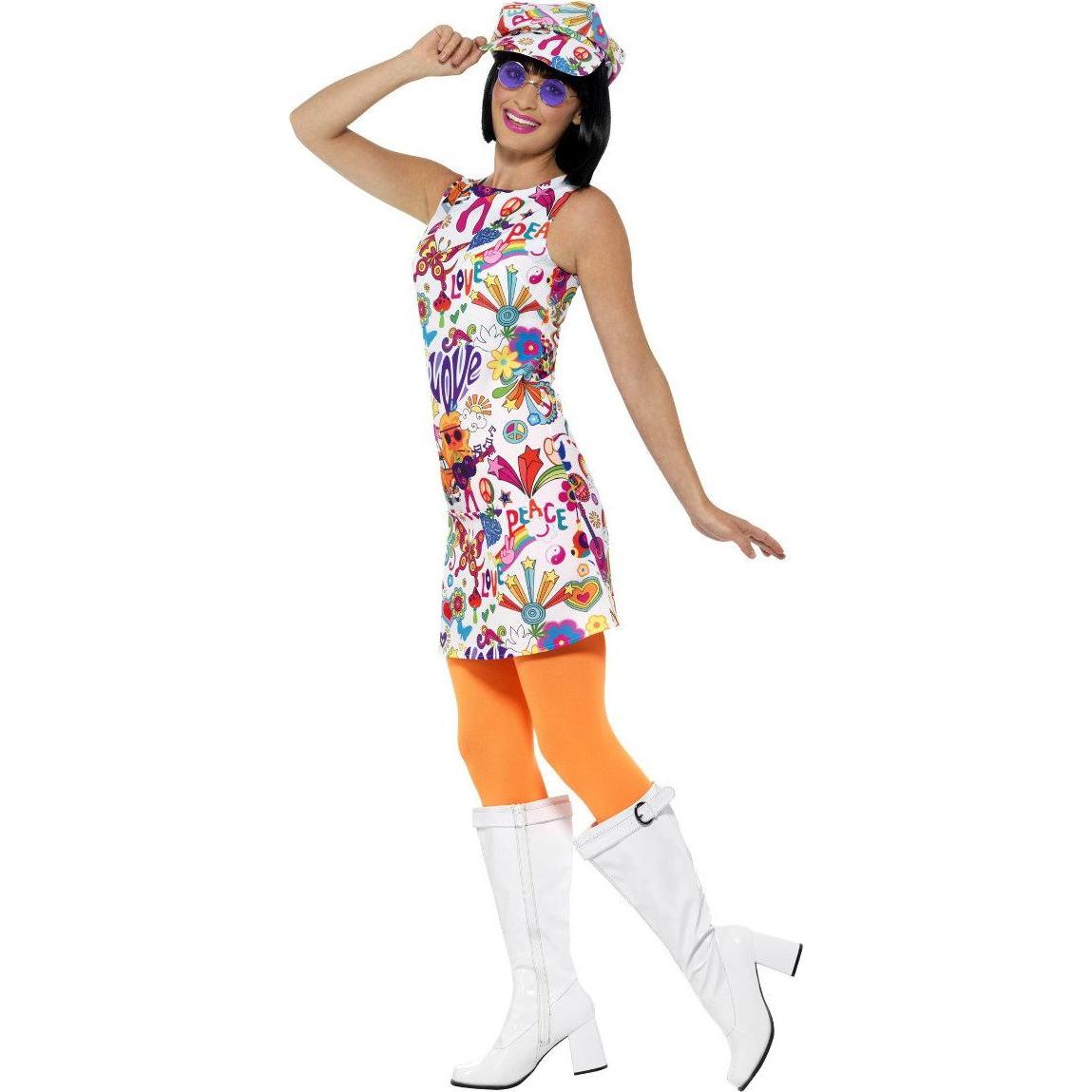 Smiffys 60er Jahre Groovy Hippie Chick (XL)