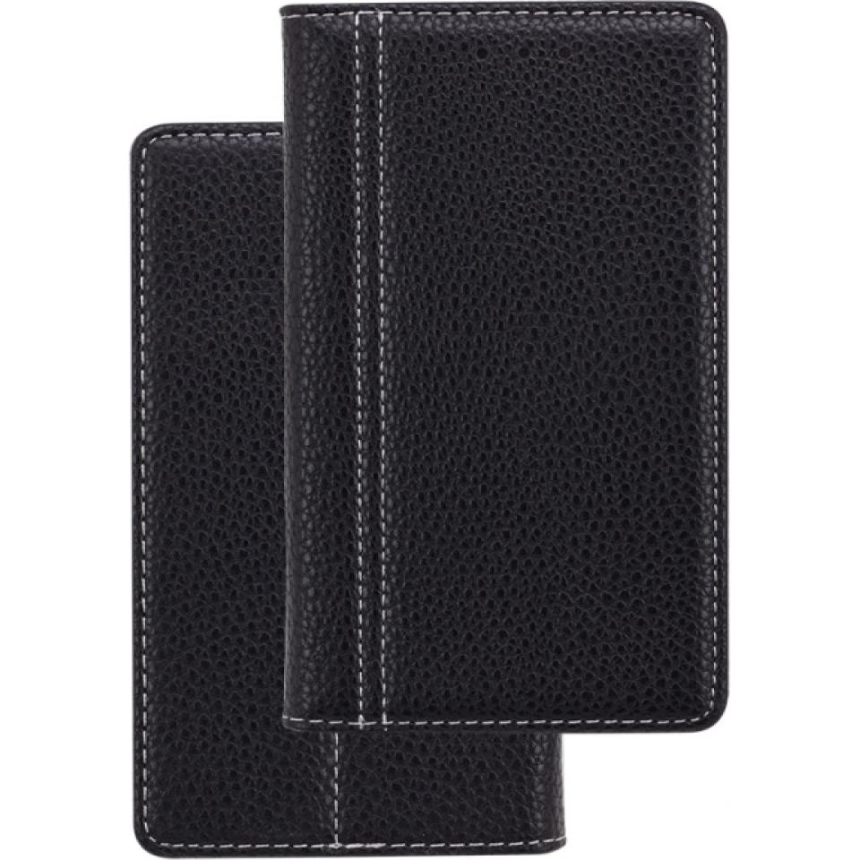 Fashion Book Case für ZTE Blade L3 schwarz (ZTE Blade L3), Smartphone Hülle, Schwarz