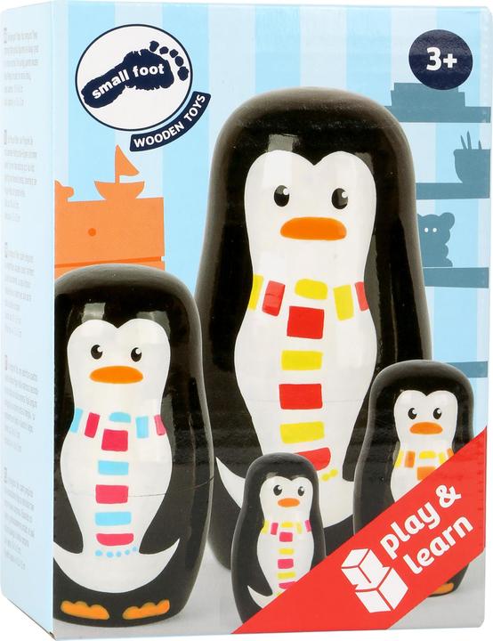 Actual product image small foot Matryoshka Penguin Family