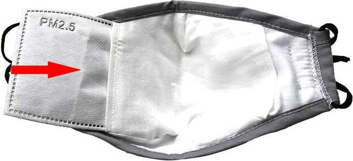 Image du produit Hermex Filtre à charbon actif PM2.5 pour masques hygiéniques Masques buccaux 50 pièces (Pas de classe de protection officielle, 50 x)