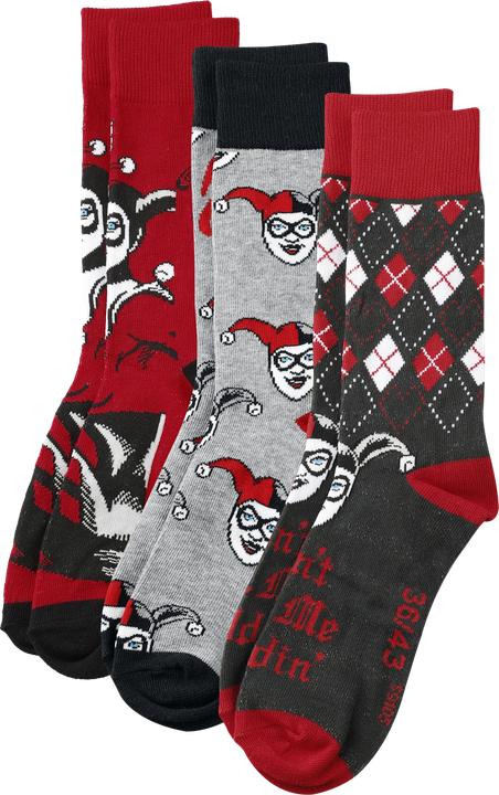Actual product image Cerdá DC Comics Harley Quinn pack 3 adult socks (pack of 3, 36 - 43)
