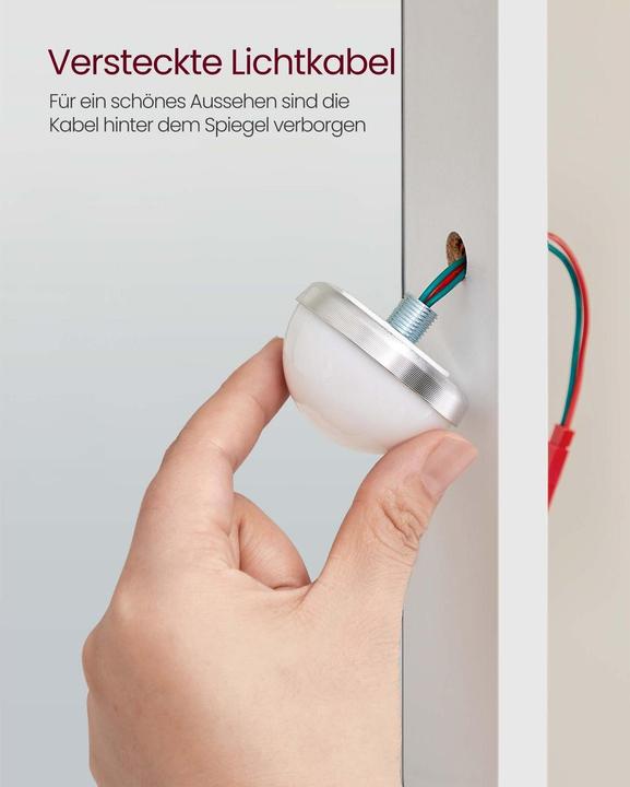 Actual product image Vasagle Schminktisch 100 x 40 x 145 cm, Weiss (100 x 40 x 145 cm)