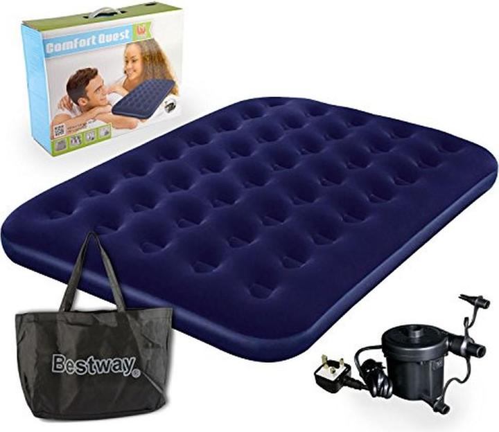 Productafbeelding Bestway Gevlokt luchtmatras - Luchtpomp / Tweepersoons (135 x 190 cm)