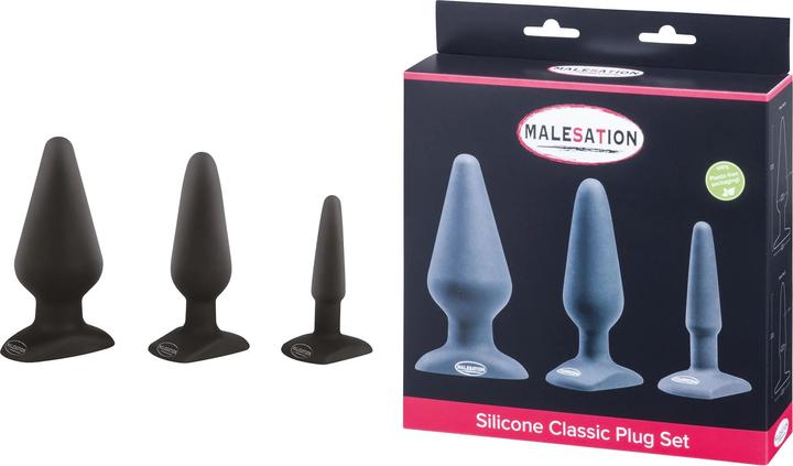 Actual product image Malesation Silicone Classic Plug Set