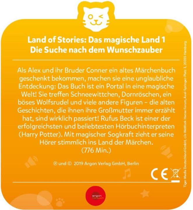 Produktbild Tigermedia Land of Stories: Das magische Land 1 Die Suche nach dem Wunschzauber (Deutsch)