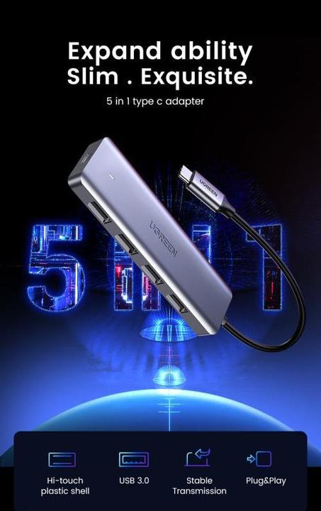 Produktbild Ugreen 4 Port-C Hub (USB-C, 4 Ports)