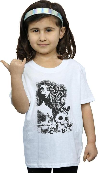 Produktbild Corpse Bride Skull Logo TShirt Mädchen (152, 158)